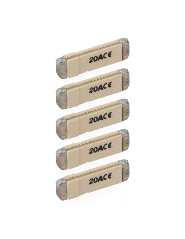 Pack 5 Fusibles Cerámico Plano Metropol 20A 250V