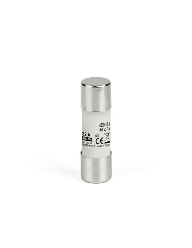 Fusible Cerámico Cilíndrico 10x38mm 25A 500V Tipo gG