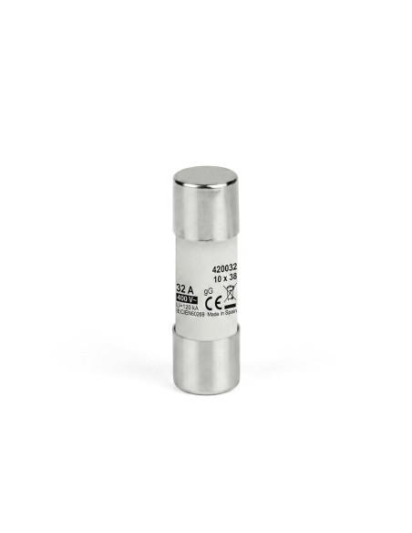 Fusible Cerámico Cilíndrico 10x38mm 32A 500V Tipo gG