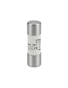 Fusible Cerámico Cilíndrico 14x51mm 50A 400V Tipo gG