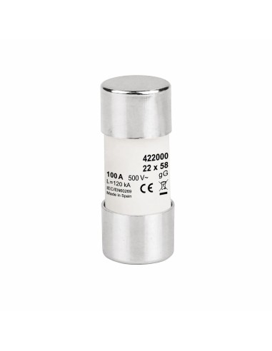 Fusible Cerámico Cilíndrico 22x18mm 63A 690V Tipo gG