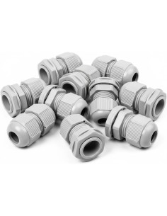 Prensaestopas M12 Poliamida IP68 Neopreno 3-6,5mm x2 2
