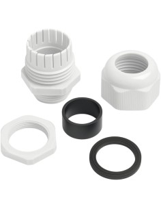 Pack 2 Prensaestopas M25 Poliamida IP68 Neopreno 9-17mm 2