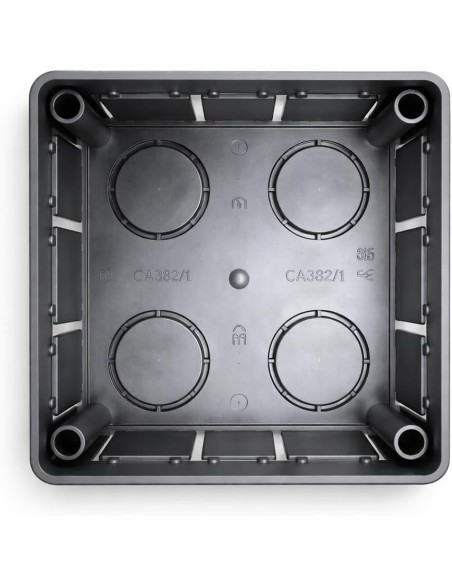 Caja Registro Empotrar 100x100x45 Tapa Garras Ø25 x4