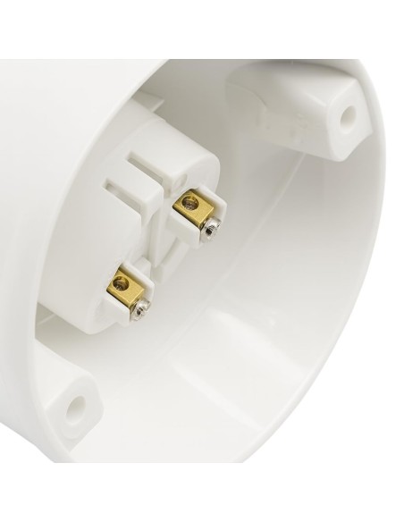 Portalámparas Zócalo Curvo E27 para Pared 4A 250V FAMATEL