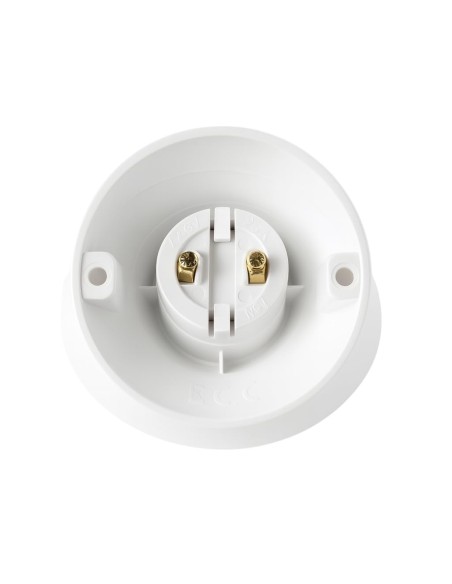 Portalámparas Zócalo Curvo E27 para Pared 4A 250V FAMATEL