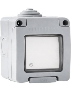 Pulsador Luminoso Estanco Superficie IP55 10A 250V Infantil FAMATEL