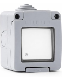 Pulsador Timbre Estanco Superficie IP55 10A 250V Infantil FAMATEL