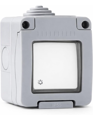 Pulsador Timbre Estanco Superficie IP55 10A 250V Infantil FAMATEL