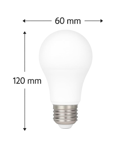 Bombilla LED E27 A60 8W 780lm 270° Luz Blanca Neutra 4000K MATEL