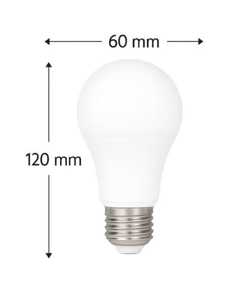Bombilla LED E27 A60 8W 780lm 270° Luz Blanca Neutra 4000K MATEL