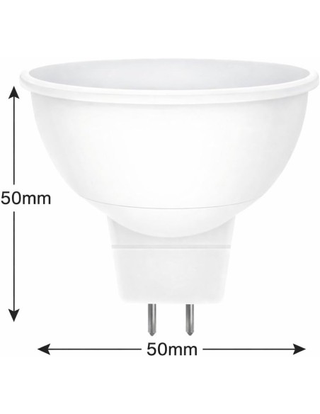 Bombilla LED GU5.3 MR16 5W Fría 6400K 500lm 12V 120° MATEL