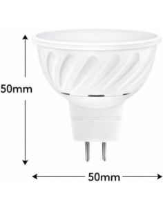 Bombilla LED GU5.3 MR16 8W Fría 6400K 800lm 12V Aluminio MATEL 2