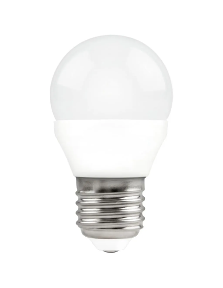 Bombilla LED E27 Esférica 4W G45 Cálida 2700K 350lm 220V 200° MATEL