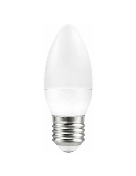 Bombilla LED E27 Vela 8W C37 Fría 6400K 800lm 220V 200° MATEL