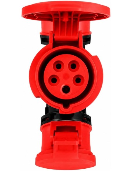 Adaptador Cetac Caravana Enchufe Industrial 3 Tomas 3P+N+T 32A IP54 380V Famatel