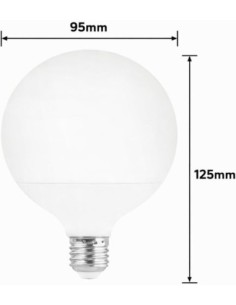 Bombilla LED E27 Globo G95 15W Luz Cálida 2700K 1450lm Matel 2