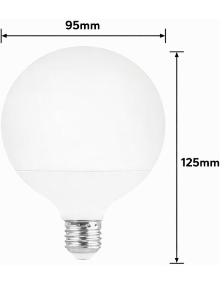 Bombilla LED E27 Globo G95 15W Luz Neutra 4000K 1480lm Matel