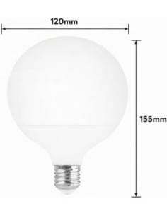 Bombilla LED E27 Globo G120 18W Luz Neutra 4000K 1780lm Matel 2
