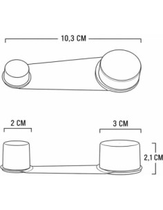 Tope Puerta Suelo Adhesivo Tornillo Marrón 360º 2
