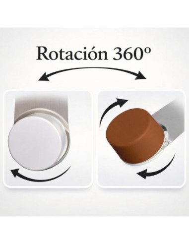 Tope Puerta Suelo Adhesivo Tornillo Marrón 360º