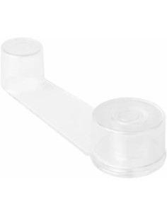 Tope Puerta Suelo Adhesivo Tornillo Transparente 360º