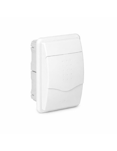 Cuadro Empotrar 4 Módulos Puerta Opaca Gris IP40 Famatel