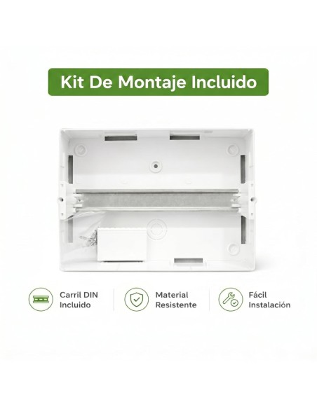 Cuadro Superficie 12 Módulos Puerta Transp. IP40 Famatel