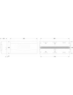 Cuadro Superficie 18 Módulos Puerta Transp. IP40 Famatel 2
