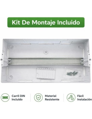 Cuadro Superficie 18 Módulos Puerta Transp. IP40 Famatel