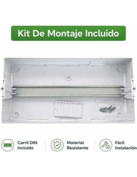 Cuadro Superficie 18 Módulos Puerta Transp. IP40 Famatel
