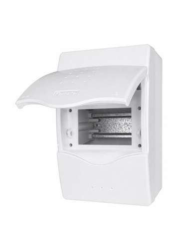 Cuadro Superficie 4 Módulos Puerta Opaca Gris IP40 Famatel