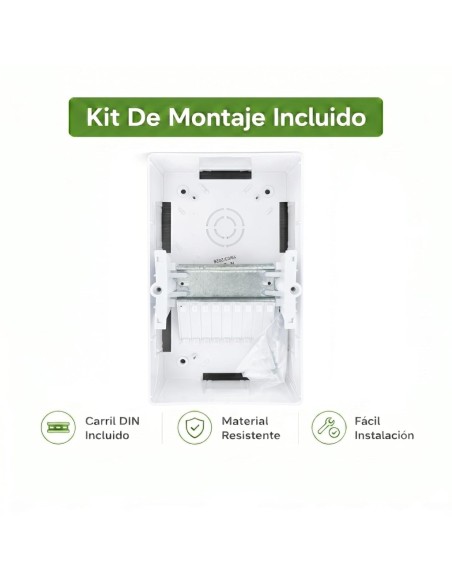 Cuadro Superficie 4 Módulos Puerta Opaca Gris IP40 Famatel