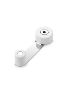 Tope de Puerta con Retenedor Giratorio Blanco Inofix Tornillos y Adhesivo