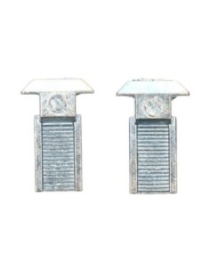 Cerradero lengüeta zamak zincado modelo 6818 EDM - Pack 2 uds