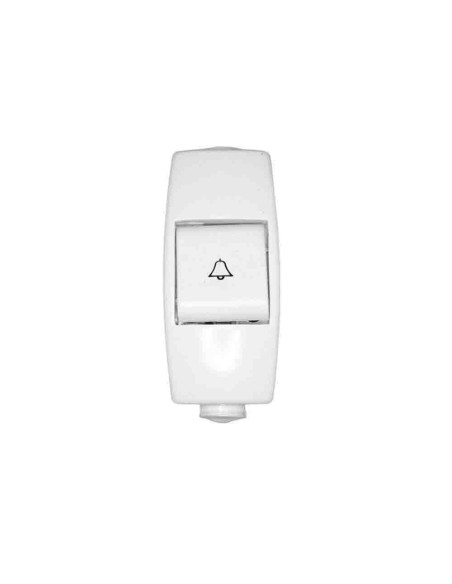Pulsador Timbre Solera 6A 250V Superficie Termoplástico Blanco