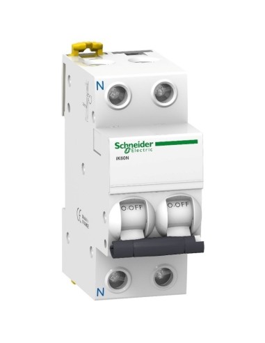 Magnetotérmico Industrial iK60N 1P+N 25A 6kA Curva C Schneider