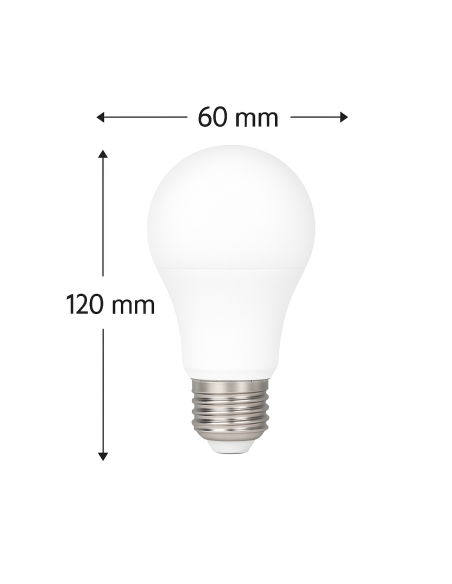 Bombilla LED E27 A60 15W 1450lm 270° Luz Blanca Cálida 2700K MATEL
