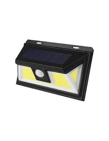 Aplique LED solar cob sensor negro 7W fría - 1