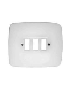 Placa 3 Elementos Grande Solera Estrella 422 Blanca 139x115mm