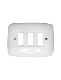 Placa 3 Elementos Pequeña Solera Estrella 522 Empotrar 75x102mm