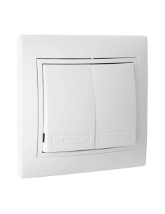 Doble CONMUTADOR/Interruptor 10AX250V S.Europa SOLERA