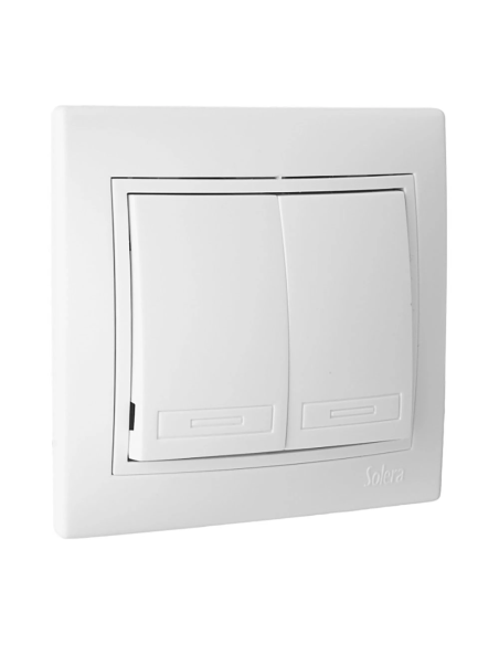Doble CONMUTADOR/Interruptor 10AX250V S.Europa SOLERA