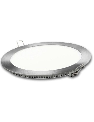 Downlight LED Redondo Empotrable Plata 18W 4200K Matel
