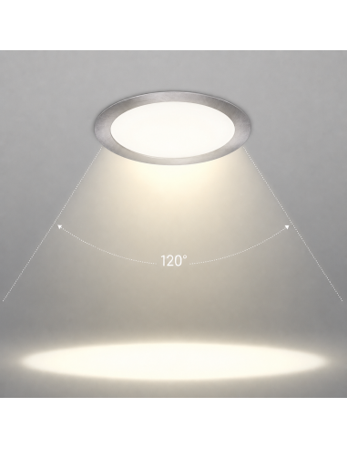 Downlight LED Redondo Empotrable Plata 18W 4200K Matel