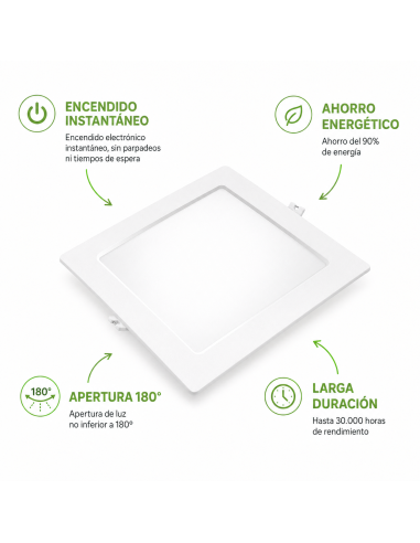 Downlight LED de Techo Empotrable 18W 1980lm Luz Fría MATEL