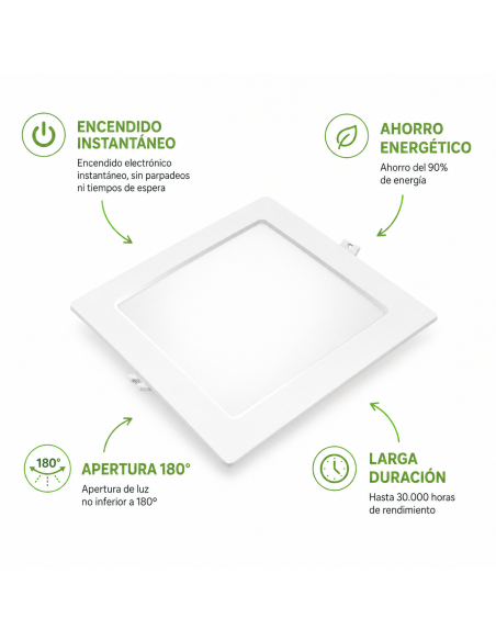Downlight LED de Techo Empotrable 18W 1980lm Luz Fría MATEL