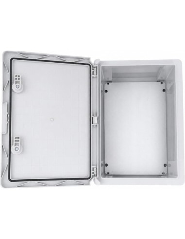Armario Eléctrico Estanco 200x300x130MM IP65 IK08 ABS con Puerta Gris