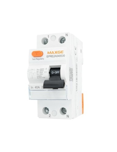 Diferencial Inmunizado 2 Polos 40A 30mA Tipo A 6kA 230V