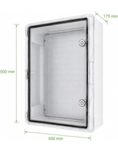 Armario Estanco Exterior IP65 IK08 ABS 500x400x175mm Puerta Transparente 2